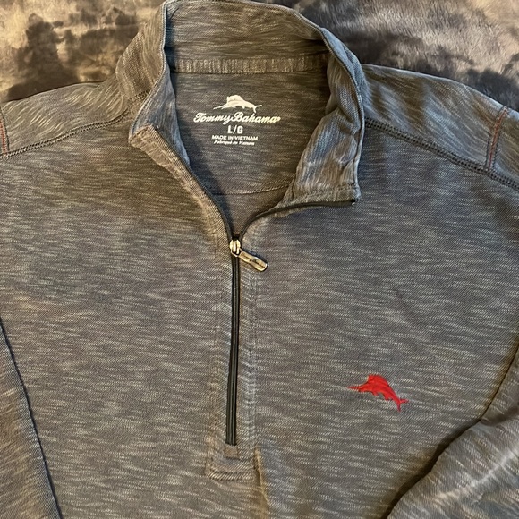 Tommy Bahama 1/4 Zip Long Sleeve Polos. Bundle of 3. - Picture 5 of 6
